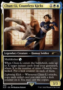 Chun-Li, Countless Kicks - Secret Lair Drop Series: February Superdrop 2022 (Rare) [SLDFS-432]