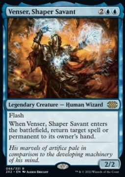 Venser, Shaper Savant⁣ - Double Masters 2022⁣ (Rare)⁣ [66]