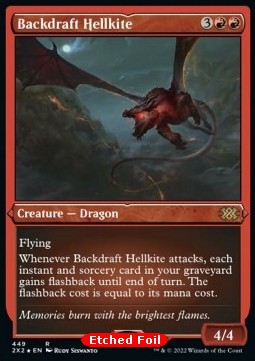 Backdraft Hellkite⁣ - Double Masters 2022: Extras⁣ (Rare)⁣ [449]