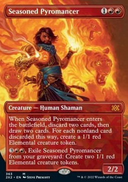 Seasoned Pyromancer (V.1)⁣ - Double Masters 2022: Extras⁣ (Mythic)⁣ [363]