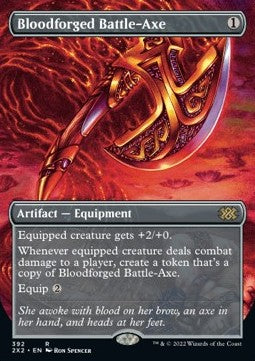 Bloodforged Battle-Axe (V.1)⁣ - Double Masters 2022: Extras⁣ (Rare)⁣ [392]