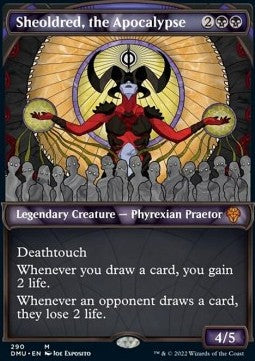 Sheoldred, the Apocalypse (V.1)⁣ - Dominaria United: Extras⁣ (Mythic)⁣ [290]