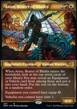 Astor, Bearer of Blades (V.1)⁣ - Dominaria United: Extras⁣ (Rare)⁣ [293]