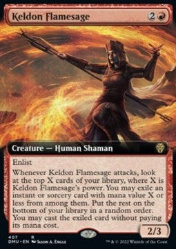 Keldon Flamesage⁣ - Dominaria United: Extras⁣ (Rare)⁣ [407]