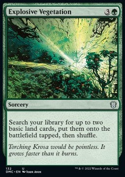 Explosive Vegetation⁣ - Commander: Dominaria United⁣ (Uncommon)⁣ [132]