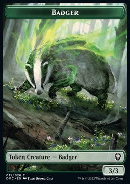 Badger Token (Green 3/3)⁣ - Commander: Dominaria United: Extras⁣ (Token)⁣ [T15]