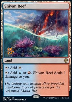 Shivan Reef (V.1)⁣ - Dominaria United: Promos⁣ (Rare)⁣ [255]