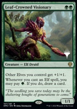 Leaf-Crowned Visionary (V.2)⁣ - Dominaria United: Promos⁣ (Rare)⁣ [167]