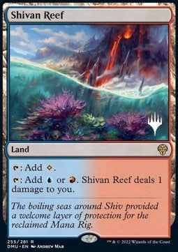 Shivan Reef (V.2)⁣ - Dominaria United: Promos⁣ (Rare)⁣ [255]