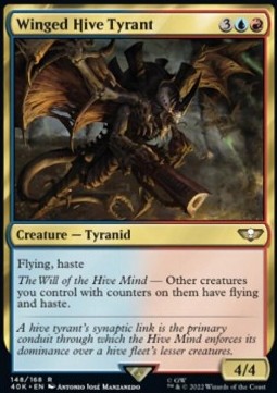 Winged Hive Tyrant - Universes Beyond: Warhammer 40,000 (Rare) [40K-148]