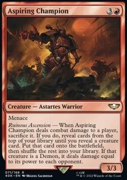 Aspiring Champion⁣ - Universes Beyond: Warhammer 40,000⁣ (Rare)⁣ [71]