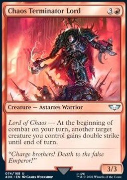 Chaos Terminator Lord⁣ - Universes Beyond: Warhammer 40,000⁣ (Uncommon)⁣ [74]