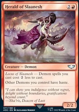 Herald of Slaanesh⁣ - Universes Beyond: Warhammer 40,000⁣ (Uncommon)⁣ [77]
