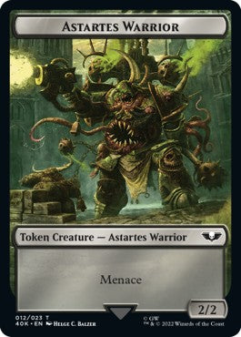 Astartes Warrior Token (B 2/2) // Plaguebearer of Nurgle Token (B 1/3)⁣ - Universes Beyond: Warhammer 40,000⁣ (Token)⁣ [T 12/15]