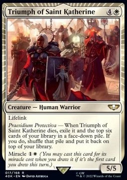 Triumph of Saint Katherine⁣ - Universes Beyond: Warhammer 40,000⁣ (Rare)⁣ [17]