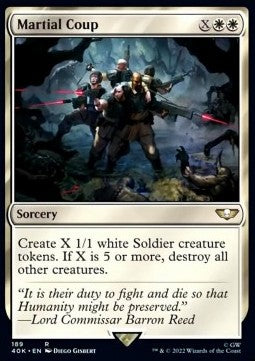 Martial Coup⁣ - Universes Beyond: Warhammer 40,000⁣ (Rare)⁣ [189]