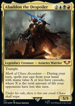 Abaddon the Despoiler (V.2)⁣ - Universes Beyond: Warhammer 40,000⁣ (Mythic)⁣ [171]