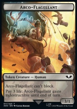 Arco-Flagellant Token (B 3/1) // Soldier Token (W 1/1)⁣ - Universes Beyond: Warhammer 40,000⁣ (Token)⁣ [T 11/4]