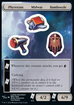 Phyrexian Midway Bamboozle Sticker⁣ - Unfinity: Extras⁣ (Tip Card)⁣ [X 18]