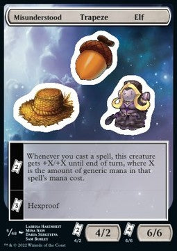 Misunderstood Trapeze Elf Sticker⁣ - Unfinity: Extras⁣ (Tip Card)⁣ [X 5]
