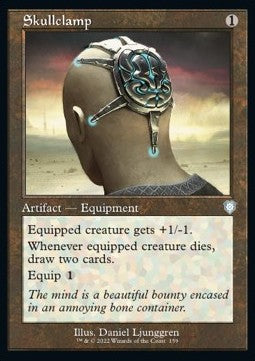 Skullclamp⁣ - Commander: The Brothers' War⁣ (Uncommon)⁣ [159]