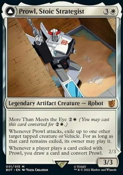 Prowl, Stoic Strategist // Prowl, Pursuit Vehicle (V.1)⁣ - Universes Beyond: Transformers⁣ (Mythic)⁣ [1]
