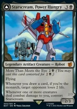 Starscream, Power Hungry // Starscream, Seeker Leader (V.1)⁣ - Universes Beyond: Transformers⁣ (Mythic)⁣ [5]