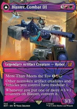 Blaster, Combat DJ // Blaster, Morale Booster (V.2)⁣ - Universes Beyond: Transformers⁣ (Mythic)⁣ [22]