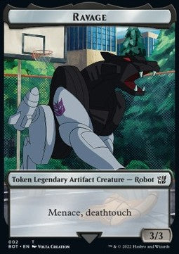 Ravage Token (Black 3/3)⁣ - Universes Beyond: Transformers⁣ (Token)⁣ [T02]