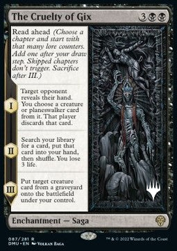 The Cruelty of Gix (V.2)⁣ - Dominaria United: Promos⁣ (Rare)⁣ [87]
