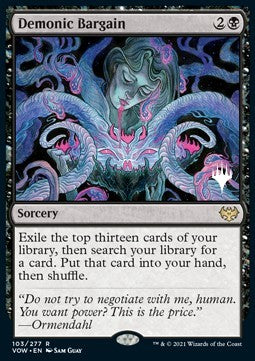 Demonic Bargain (V.2)⁣ - Innistrad: Crimson Vow: Promos⁣ (Rare)⁣ [103]