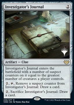 Investigator's Journal (V.2)⁣ - Innistrad: Crimson Vow: Promos⁣ (Rare)⁣ [258]