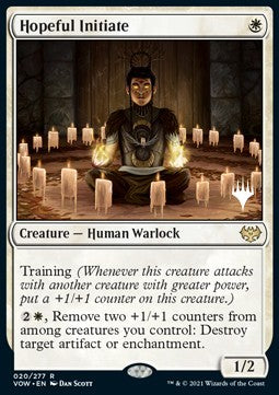 Hopeful Initiate (V.2)⁣ - Innistrad: Crimson Vow: Promos⁣ (Rare)⁣ [20]