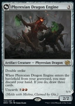 Phyrexian Dragon Engine // Mishra, Lost to Phyrexia - The Brothers' War (Rare) [BRO-163]