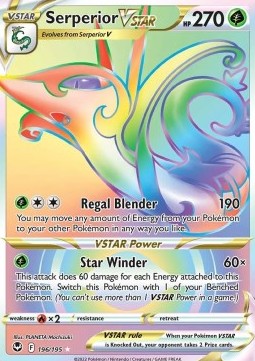 Serperior VSTAR⁣ - Silver Tempest⁣ (Secret Rare)⁣ [196]