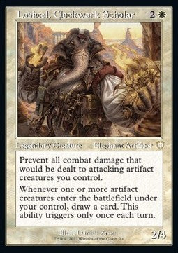 Losheel, Clockwork Scholar⁣ - Commander: The Brothers' War⁣ (Rare)⁣ [73]