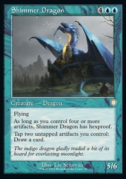 Shimmer Dragon⁣ - Commander: The Brothers' War⁣ (Rare)⁣ [95]