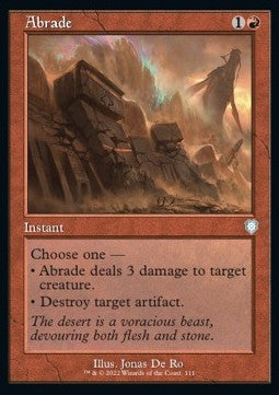 Abrade - Commander: The Brothers' War (Uncommon) [BRC-111]