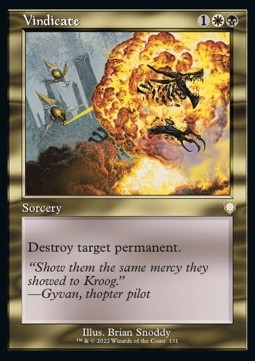 Vindicate - Commander: The Brothers' War (Rare) [BRC-131]
