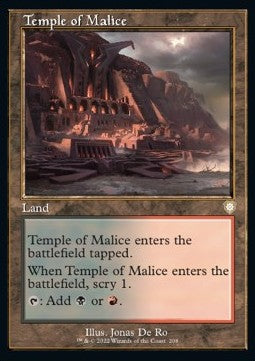 Temple of Malice - Commander: The Brothers' War (Rare) [BRC-208]