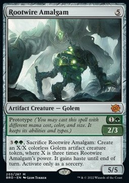 Rootwire Amalgam⁣ - The Brothers' War⁣ (Mythic)⁣ [203]