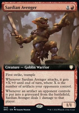 Sardian Avenger (V.2)⁣ - Commander: The Brothers' War: Extras⁣ (Rare)⁣ [43]