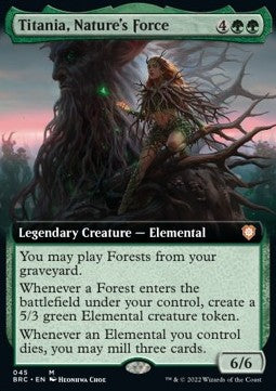 Titania, Nature's Force (V.2)⁣ - Commander: The Brothers' War: Extras⁣ (Mythic)⁣ [45]