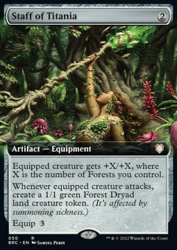 Staff of Titania (V.2)⁣ - Commander: The Brothers' War: Extras⁣ (Rare)⁣ [50]