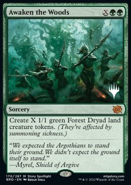 Awaken the Woods (V.2)⁣ - The Brothers' War: Promos⁣ (Mythic)⁣ [170]