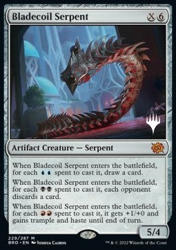 Bladecoil Serpent (V.2)⁣ - The Brothers' War: Promos⁣ (Mythic)⁣ [229]