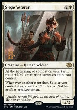 Siege Veteran (V.1)⁣ - The Brothers' War: Promos⁣ (Rare)⁣ [25]