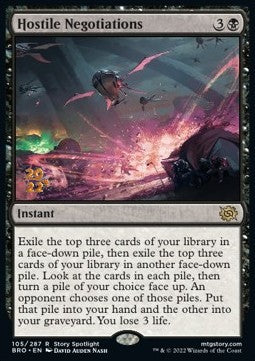 Hostile Negotiations (V.1)⁣ - The Brothers' War: Promos⁣ (Rare)⁣ [105]