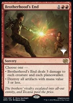 Brotherhood's End (V.2)⁣ - The Brothers' War: Promos⁣ (Rare)⁣ [128]