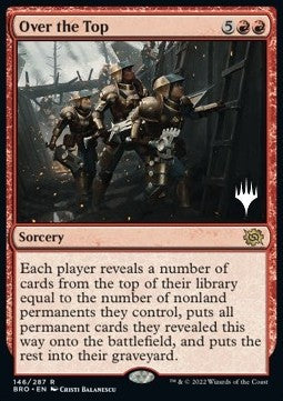 Over the Top (V.2)⁣ - The Brothers' War: Promos⁣ (Rare)⁣ [146]